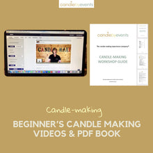 Load image into Gallery viewer, Beginner&#39;s candle making videos and PDF Book
