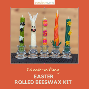 Easter Rolled Beeswax Candle Making Kit (FREE shipping in UK)