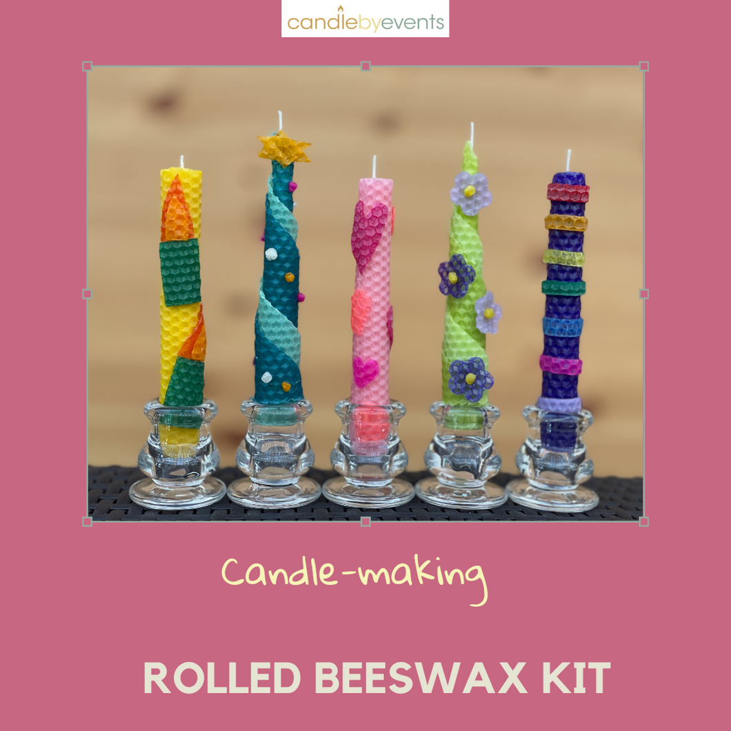Rolled beeswax candle-making kit (FREE shipping in UK)